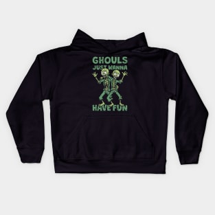 Ghouls Just Wanna Have Fun - distressed Kids Hoodie